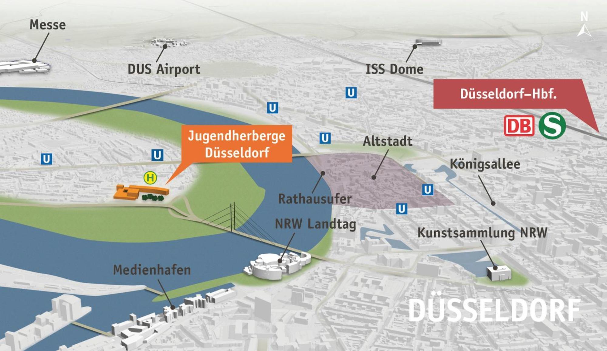 Jugendherberge Duesseldorf Exterior photo